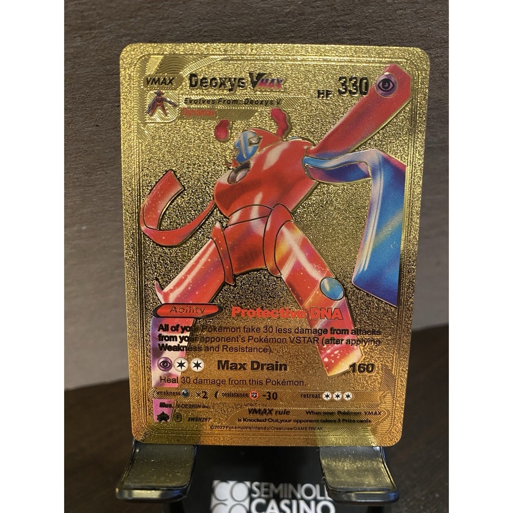 Deoxys Foil Metal Pokémon‎ Pokemon Fan Art Collectible Card Trading